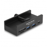 Externer USB 5 Gbps Hub mit 2 x USB Typ-A, 1 x USB Type-C&trade; und SD + Micro SD Slot mit Feststellschraube