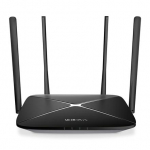 Mercusys | AC1300 Wireless Dual Band Gigabit Router | AC12G | 802.11ac | 400+867 Mbit/s | 10/100/1000 Mbit/s | Ethernet LAN (RJ-45) ports 3 | Mesh Support No | MU-MiMO Yes | No mobile broadband | Antenna type 4xFixed | No