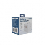 Gembird Universal travel power adapter | TPA-1A2C20-01-W | 20 W | Travel Adapter TPA-1A2C20-01-W