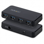 STARTECH.COM 4-Port USB-A Hub 5Gbps Eigenstromversorgung 2-in-1 USB-C & USB-A Hostkabel 1x BC 1.2 Ladeport inkl. 24W Netzadapter