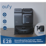 Renew. Anker Eufy Robot Vacuum Cleaner Omni E28, Black | Anker Eufy Robot Vacuum Cleaner | Omni E28 | Wet&Dry | Dust capacity 3 L | 20000 Pa | Black | DAMAGED PACKAGING, MISSING INNER PACKAGING (BAGS). ITEM IS USED, DIRTY, WET AND SCRATCHED. NOT FULL