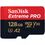 CARD 128GB Sandisk Extreme PRO microsdxc 200MB/s +Adpater