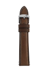 Zeppelin leather strap dark brown, 20 mm