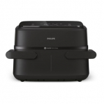 Philips Airfryer Dual Basket | NA150/00 1000 Series | Power 2450 W | Capacity 7 L | RapidAir Plus | Black