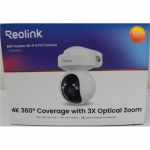 Renew. Reolink E Series E560 4K 8MP Smart PTZ WiFi Camera with Auto Tracking, White | Reolink 4K Smart WiFi Camera with Auto Tracking | E Series E560 | 23 month(s) | PTZ | 8 MP | 2.8-8mm | IP65 | H.265 | Micro SD, Max. 512 GB | DAMAGED PACKAGING