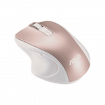 ASUS MW202 - Mouse - optical - 6 buttons - wireless - 2.4 GHz - USB wireless receiver - rose gold