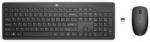 HP 235 - Keyboard and mouse set - full size - wireless - 2.4 GHz - Eng/Rus - black