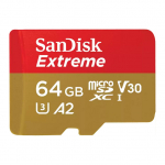 CARD 64GB Sandisk Extreme Microsdxc 170MB/s +Adpater