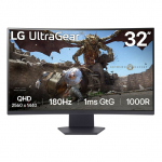 80cm/32" ( 2560x1440) LG 32GS60QC-B Consumer Ultragear Gaming HDR10 2xHDMI DP 1ms 180Hz
