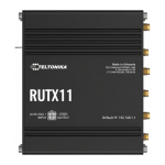 Teltonika &middot; Router &middot; RUTX11 &middot; LTE CAT6 Router WLAN, Dual Band WiFi (Wave-2 802.11ac), 4x Gigabit LAN Port, Bluetooth, 2 SIM, USB, GNSS, M2M