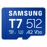 CARD SAMSUNG T7 microSD Speicherkarte 512GB fr Smartphones Tablets und Handheld-Konsolen bis zu 170MB/s Lesen MB-MB512T/WW