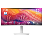 86,4 cm (34") 3440 x 1440 Pixel MSI Modern MD342CQPW 21:9 UltraWide Quad HD VA 4 ms 120 Hz DisplayPort HDMI USB-Hub Pivot Height VESA Speaker