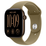Apple Watch S12 Aluminium 46mm Dunkelbronze (Sportarmband oliv) M/L