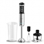 Cecotec Hand blender | Power Neutron 1100MAX Cream&Crush | Hand Blender | 1100 W | Number of speeds Adjustable | Turbo mode | Chopper | Black/Silver