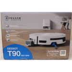 Renew. Ecovacs DEEBOT T90 Max OMNI Vacuum Cleaner,Robot,Wet&Dry,30000Pa,TruEdge 3.0,ZeroTangle 4.0,OZMO Roller 3.0,White+OMNI Auto-Empty | Ecovacs Robot Vacuum Cleaner | DEEBOT T90 Max OMNI | Wet&Dry | Operating time (max) 257 min | 5200 mAh | Dust