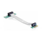 Delock Riser Karte PCI Express x1 > x1 mit flexiblem Kabel 13 cm links gerichtet