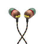 Marley Wired Earbuds | Smile Jamaica | Built-in microphone | USB Type-C | Rasta
