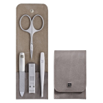 Zwilling Twinox Manicure Set &ndash; Taupe, Leather Case, 4 Pieces - Taupe