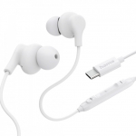 Hama In ear headphones Curly USB-C white