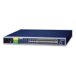 PLANET 16x GE Base-X SFP + 8x GE managebarer Ethernet Switch