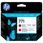 HP 771 original printhead CE017A matte black and chromatic red standard capacity 1-pack