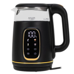 Adler Kettle with LED Display | AD 1305 | Electric | 2200 W | 1.7 L | Plastic | 360&deg; rotational base | Black/Gold
