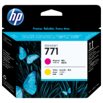 HP 771 original printhead CE018A magenta and yellow