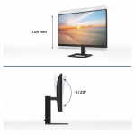 68,6cm/27" (3840x2160) Philips 27E1N1900AE 16:9 4K UHD IPS HDR10 4ms 60Hz 2xHDMI USB-C Speaker Black