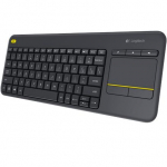 Logitech | K400 Plus | Keyboard with Trackpad | Wireless | US | Black | &bull; Keyboard&bull; Unifying receiver &bull; 2 AA batteries (pre-installed)&bull; User documentation
