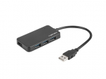 Natec Hub USB3.0 4-Port Moth black