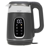 Adler Kettle with LED Display | AD 1305 | Electric | 2200 W | 1.7 L | Plastic | 360&deg; rotational base | Grey