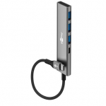 Goobay Slim 4-Port USB Hub, USB-C to USB-C/USB-A, 5 Gbit/s | 76562 76562