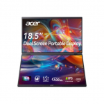 Acer PD193QEbmiuux | 18.5 " | IPS | FHD | 16:9 | 100 Hz | 4 ms | 2x 1920 x 1080 pixels | 250 cd/m&sup2; | HDMI ports quantity 1 | Black