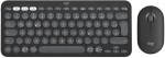 Logitech Pebble 2 Combo Wireless Keyboard and Mouse Set (920-012257), SWE Layout, Graphite