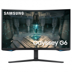 81,3cm/32'' (2560x1440) Samsung Odyssey G6 S32BG650EU 16:9 1ms 2xHDMI DisplayPort VESA Pivot Speaker QHD 240Hz Curved Gaming Black