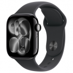 Apple Watch S11 Aluminium Cellular 42mm Diamantschwarz (Sportarmband schwarz) S/M