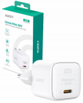 AUKEY Wall Charger PA-B1L White Omnia II Mini1xUSB-C PowerDelivery 30W 5A