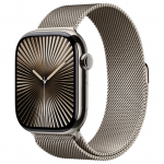APPLE Watch Series 10 GPS + Cellular 46mm Natural Titanium Case with Natural Milanese Loop - S/M