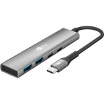 Goobay Slim 4-Port USB Hub, USB-C to USB-C/USB-A, 5 Gbit/s | 76563 76563