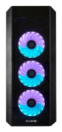 Chieftec SCORPION 3 - Tower - ATX - windowed side panel (tempered glass) - no power supply (ATX) - black - USB/Audio