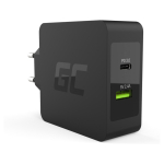 Green Cell Charger 45W 2-Port USB-C/USB3.0 QC3.0 inkl. 2m USB-C Kabel Schwarz