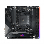 Asus ROG STRIX X570-I GAMING | Processor family AMD | Processor socket AM4 | DDR4 | Supported hard disk drive interfaces SATA, M.2 | Number of SATA connectors 4