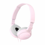 Sony MDR-ZX110AP - Headphones with mic - full size - wired - 3.5 mm jack - pink