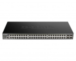 D-Link DGS 1250-52X - Switch - Smart - 48 x+ 4 10 Gigabit SFP+ - Switch - Fiber Optic