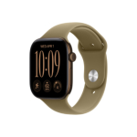 Apple Watch Series 12 GPS + Cellular 46mm Dark Bronze Aluminium Case with Olive Sport Band - M/L | Apple
