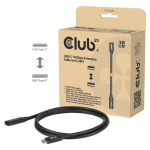 Club3D Kabel USB 4 Typ C 1m Verl&auml;ngerung 40Gbps St/Bu
