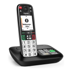 EASY 500A schwarz DECT Seniorentelefon 5,8 cm 2,2 Zoll TFT Farbdisplay SOS-Taste opt. Anrufsignalisierung Anrufbeantworter