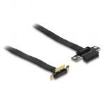 Riser Karte PCI Express x1 Stecker 90&deg; gewinkelt zu x1 Slot mit Kabel 60 cm
