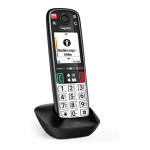 EASY 500HX schwarz DECT Seniorentelefon universal Mobilteil fr DECT/GAP Router 5,8 cm 2,2 Zoll TFT Farbdisplay