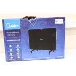 Renew. Midea NDK15-15MR Convection Heater, Black | Midea | Convection Heater | NDK15-15MR | Convection Heater | 1500 W | Number of power levels 3 | Black | DAMAGED PACKAGING, DENT ON THE BACK AND SCRATCHES ON EDGE | IPX4